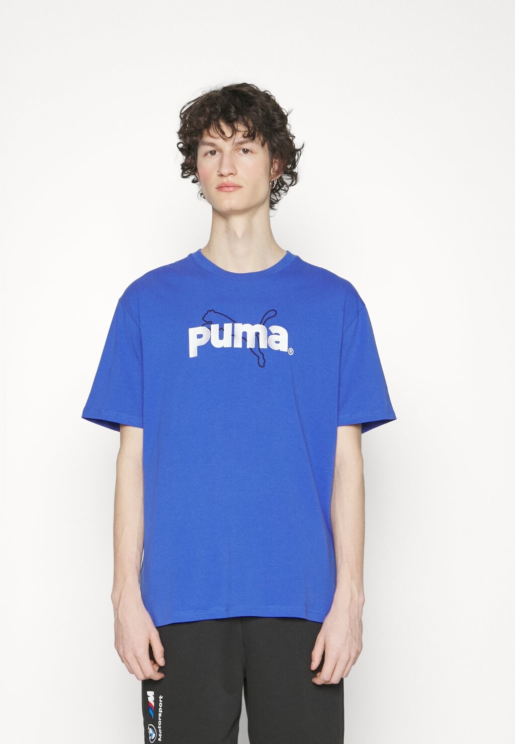 

Футболка с принтом Puma, синий