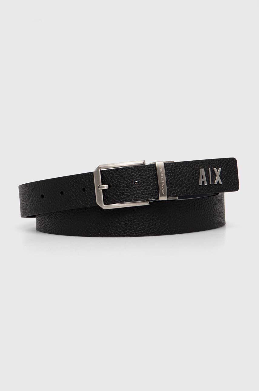 

Двусторонний кожаный ремень Armani Exchange, черный