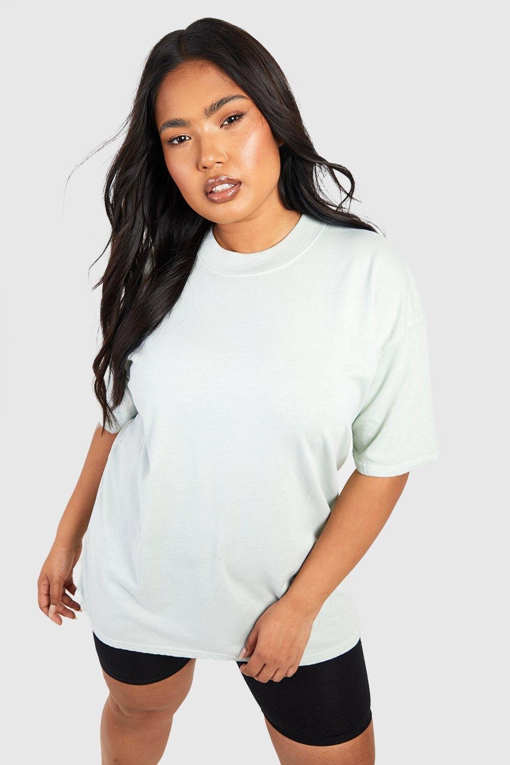 

футболка оверсайз Boohoo, шалфей