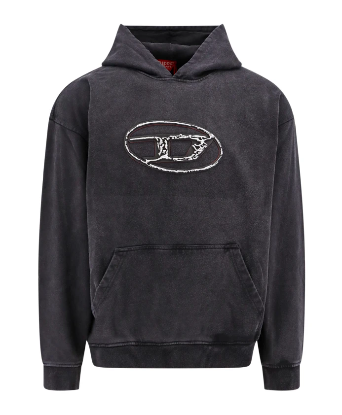

Толстовка Oval D из хлопка. Diesel, черный