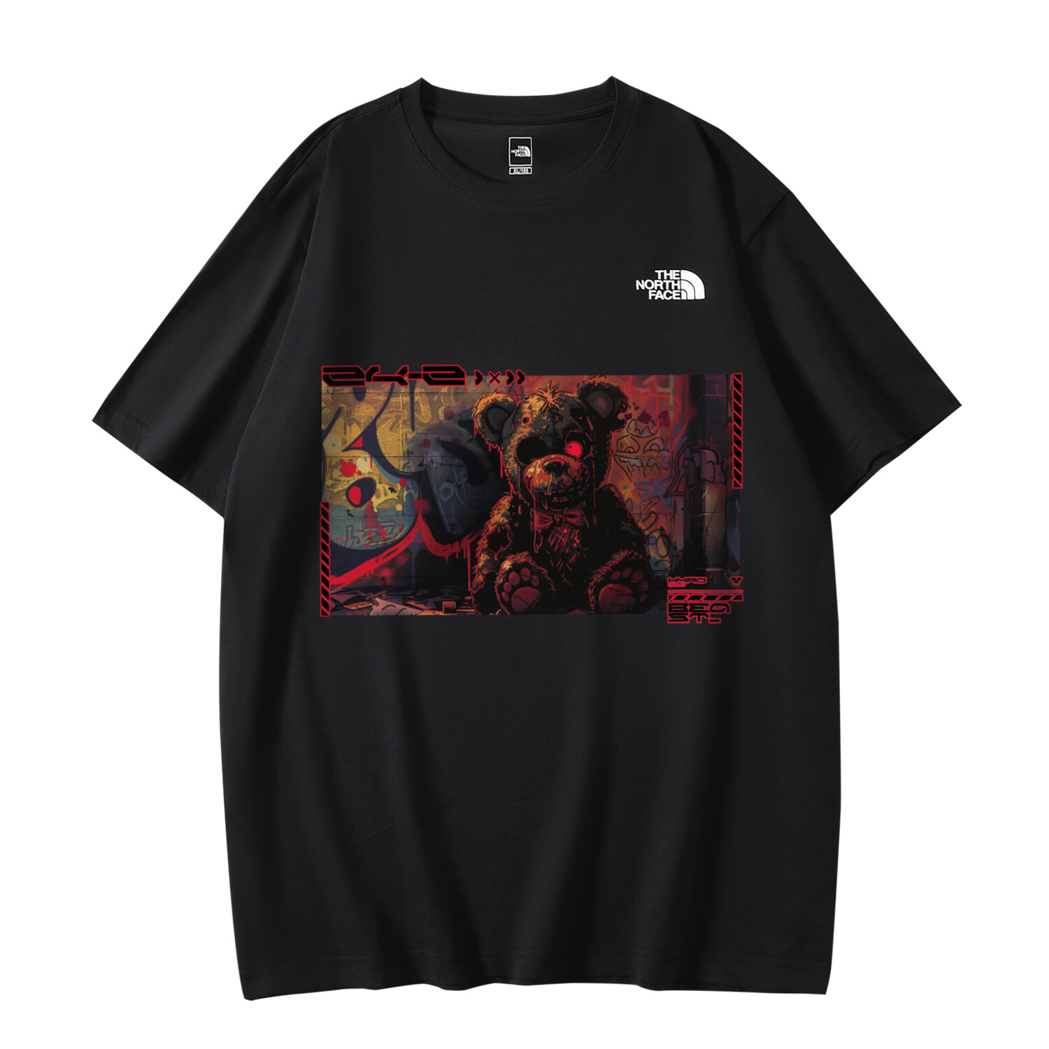 

Футболка унисекс черная The North Face, черный