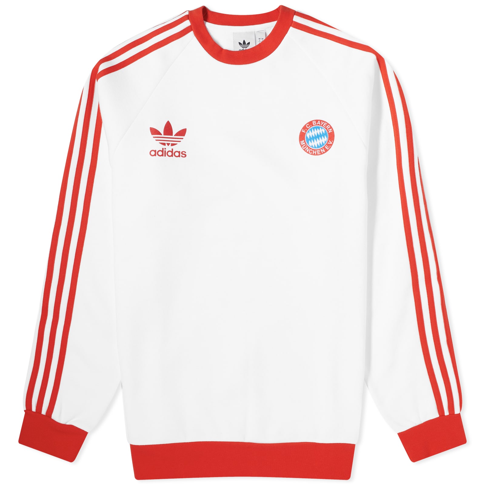 цена Свитер Adidas Fc Bayern Munich Og Crew, белый