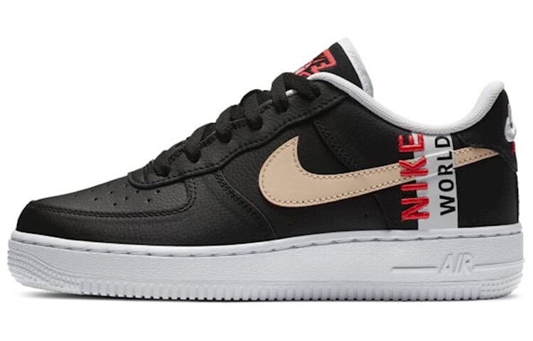 

Nike Air Force 1 LV8 1 GS Worldwide Pack — черный малиновый