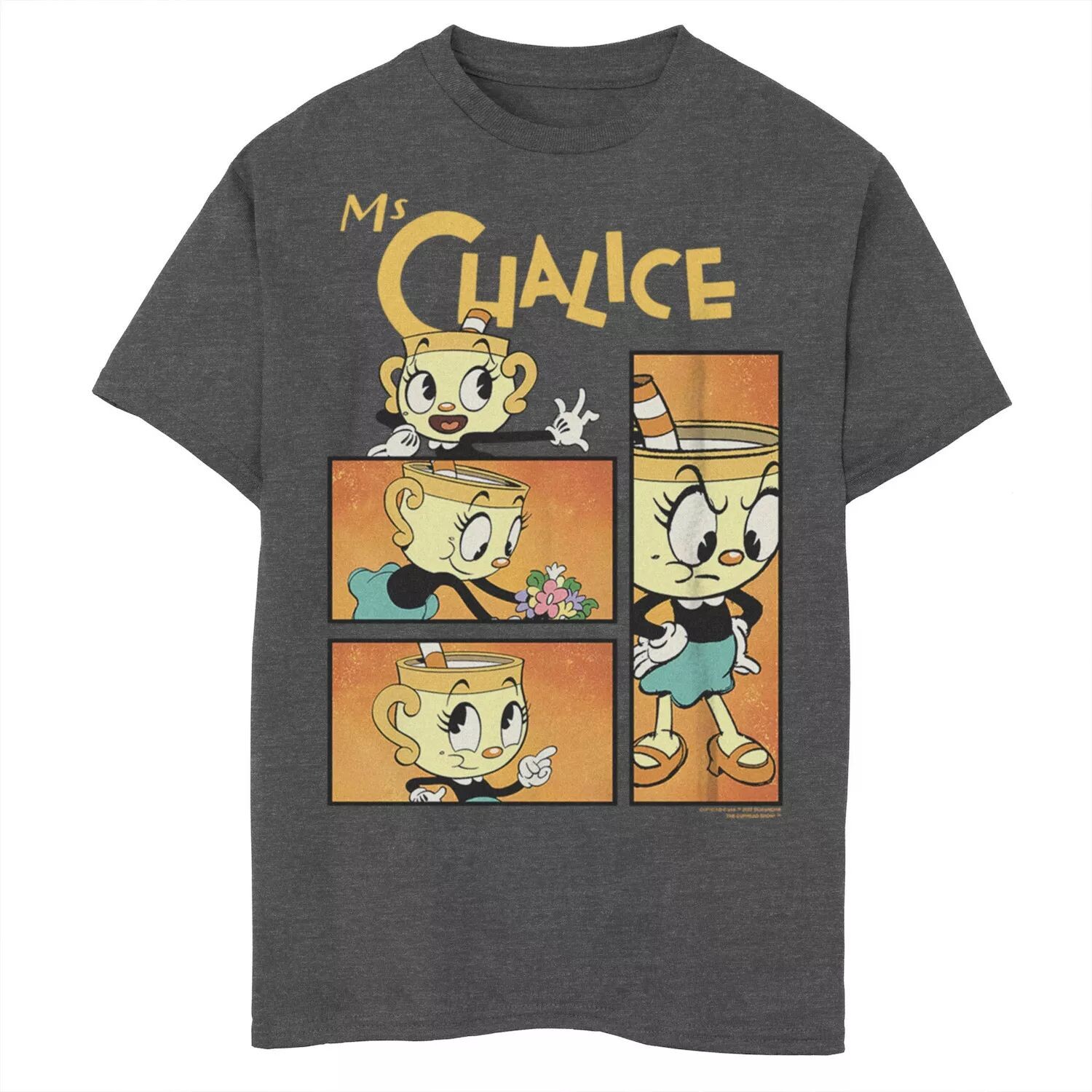 

Футболка The Cuphead Show Ms Chalice Boxes для мальчиков 8–20 лет Licensed Character