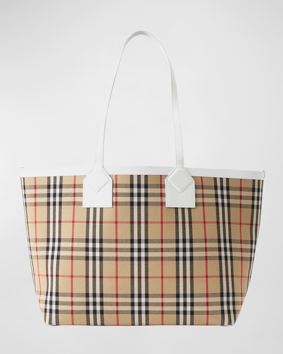 

Сумка-тоут из плотной ткани в клетку London Burberry