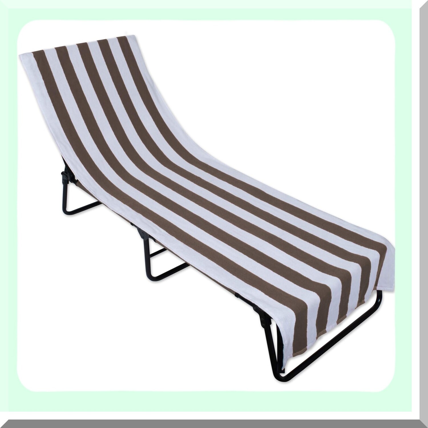 

Полотенце с верхним карманом Coastal Comfort 26 x 82, коричневый/белый