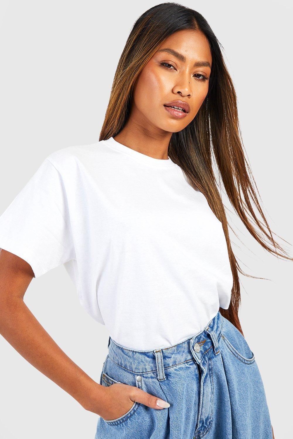 

Базовая хлопковая футболка boohoo, белый