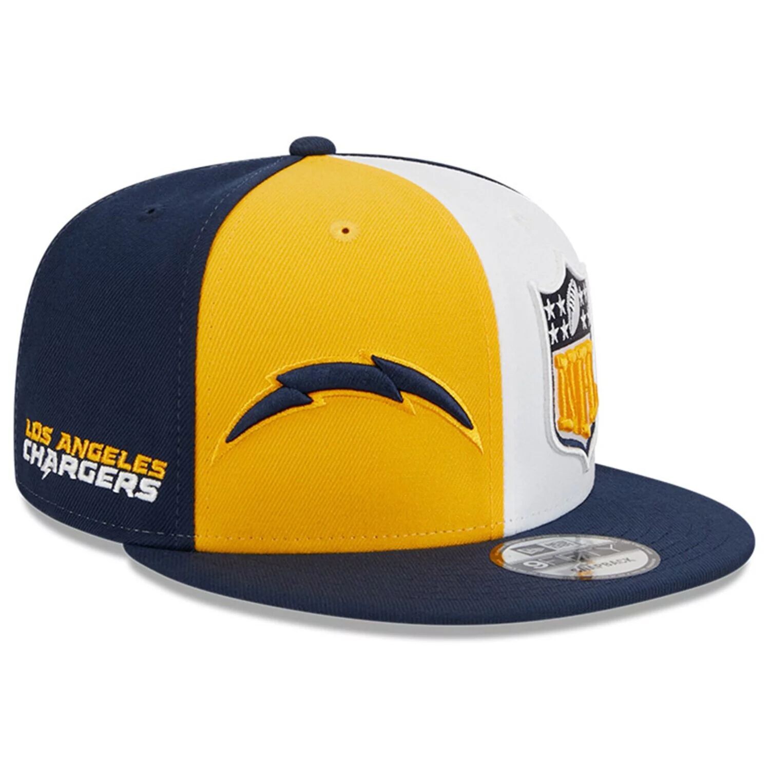 

Мужская кепка New Era золотистого/темно-синего цвета Los Angeles Chargers 2023 Sideline 9FIFTY Snapback