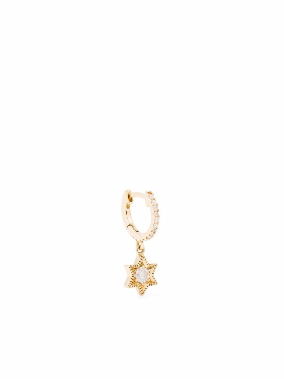 

Серьга-кольцо Baby Star из желтого золота с бриллиантами DE JAEGHER, золотой