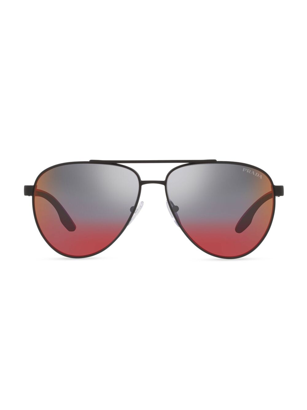 

Металлические солнцезащитные очки Linea Rossa 61MM Prada Sport, черный