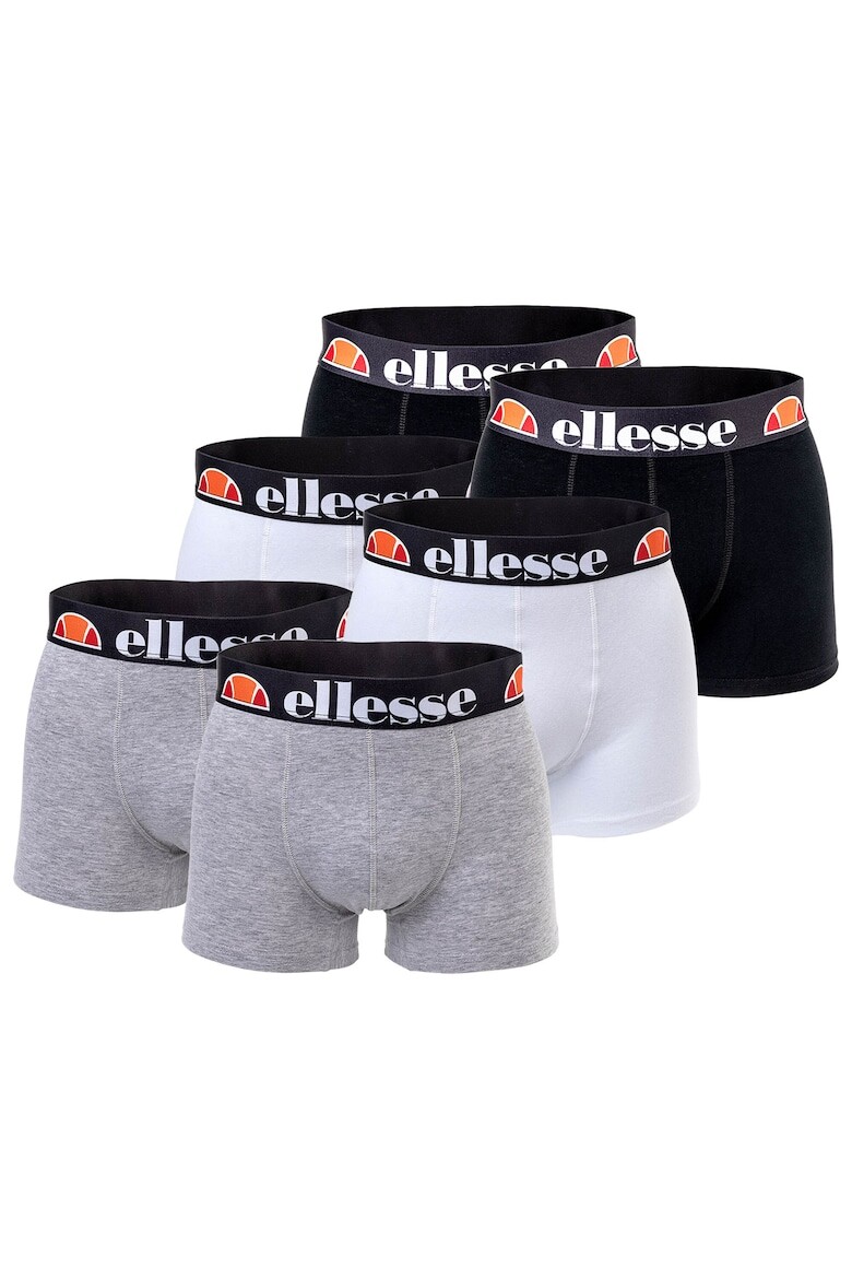 

Боксеры с логотипом на поясе - 6 пар Ellesse, черный