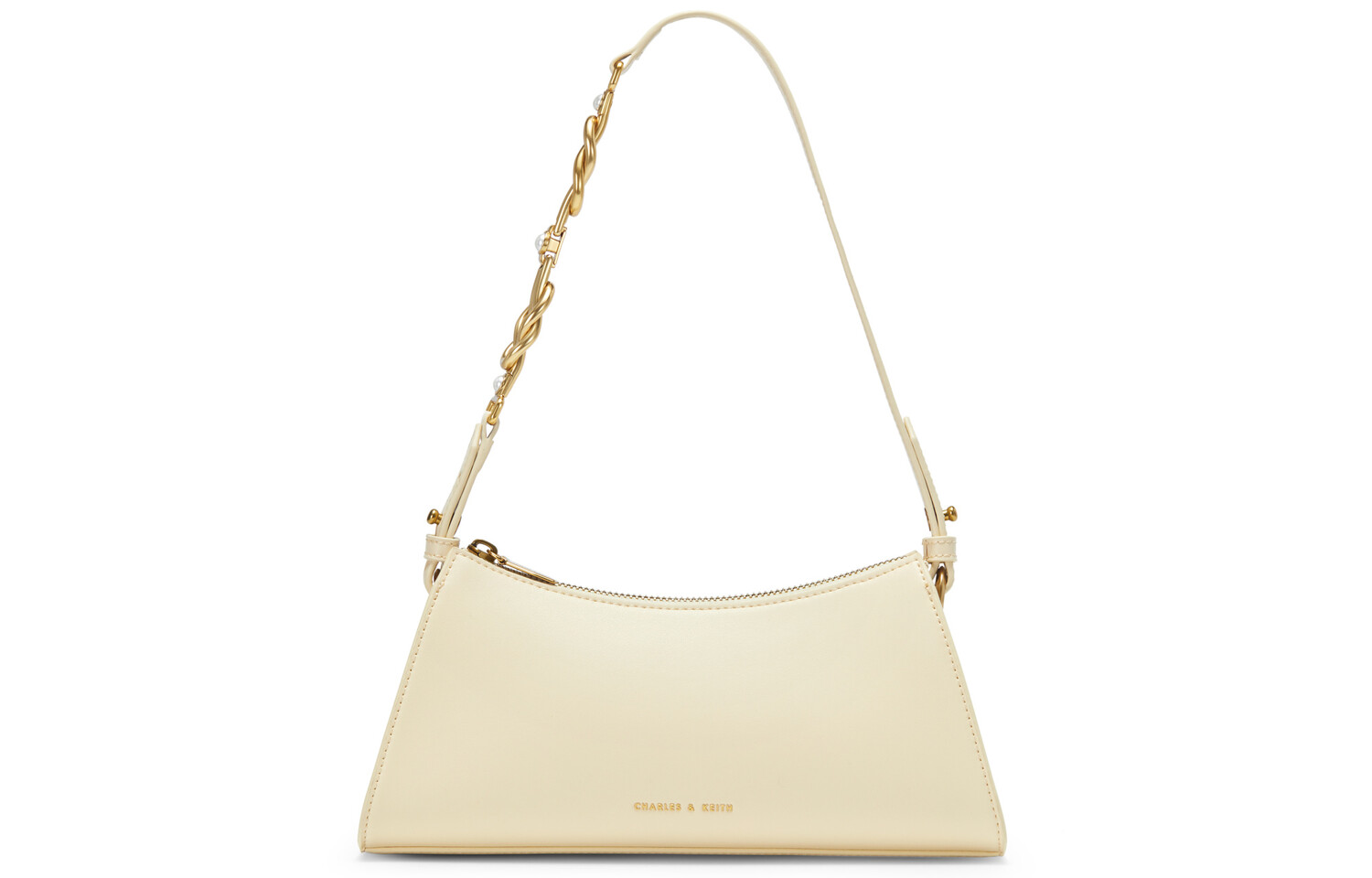 

Charles&Keith CHARLES & KEITH Женская сумка через плечо, Розовый белый Мел