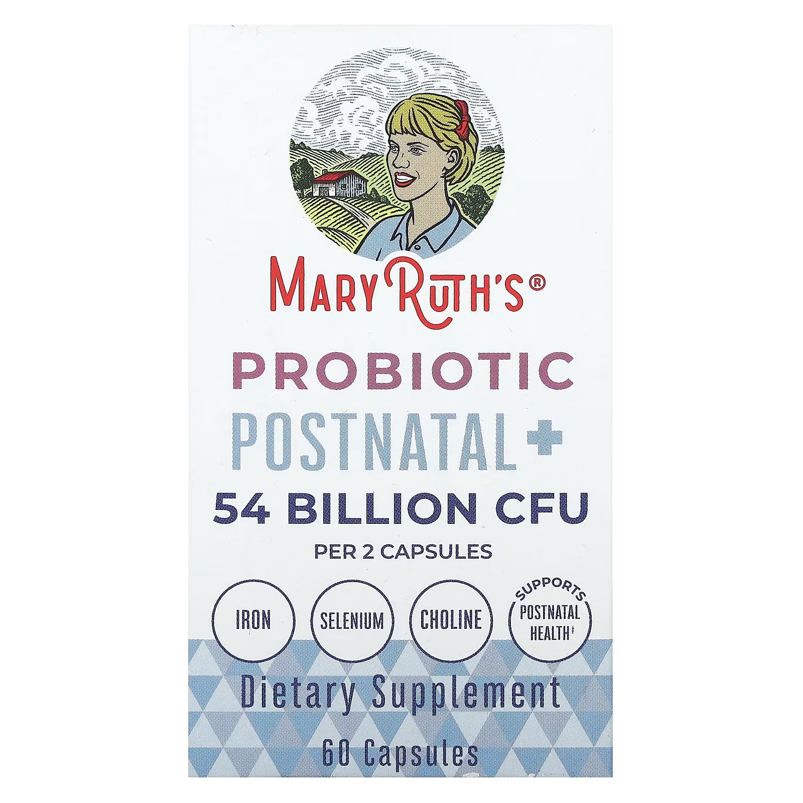 Пробиотик MaryRuth's Postnatal+ 54 миллиарда КОЕ, 60 капсул (27 миллиардов КОЕ на капсулу) solaray bacillus coagulans 5 миллиардов 60 растительных капсул 2 5 миллиарда на капсулу