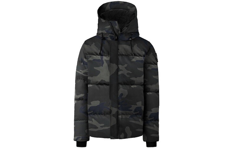 

Мужской пуховик Canada Goose, цвет black camouflage color