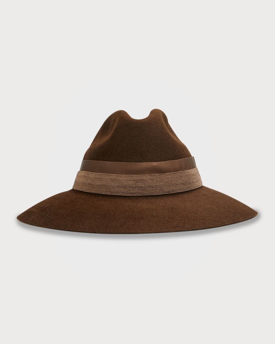 

Шапка Fedora из прессованного меха Brunello Cucinelli
