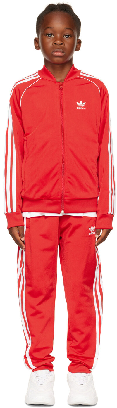 

Детский красный спортивный костюм Adicolor adidas Kids