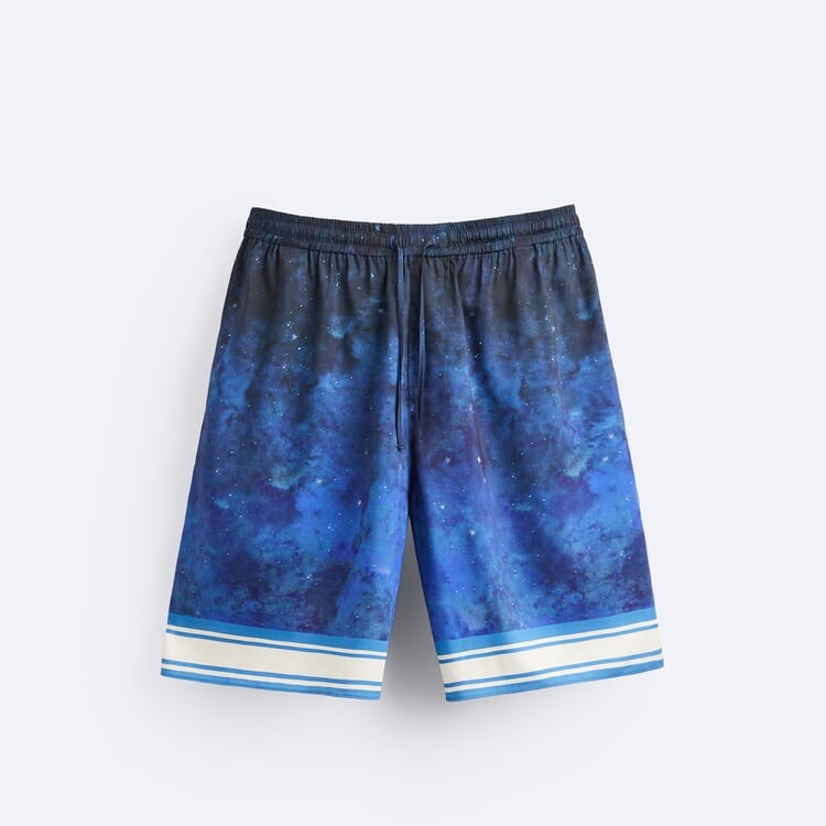 

Шорты Zara Star Print Bermuda, мультиколор
