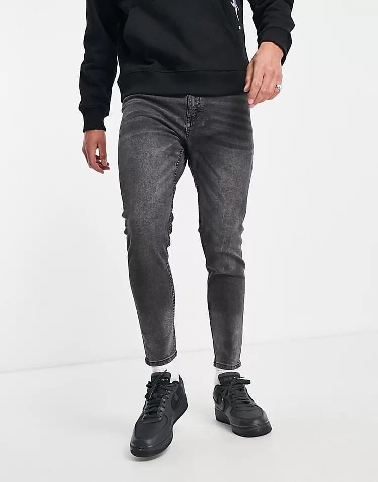 

Джинсы Pull&Bear Carrot, темно-серый