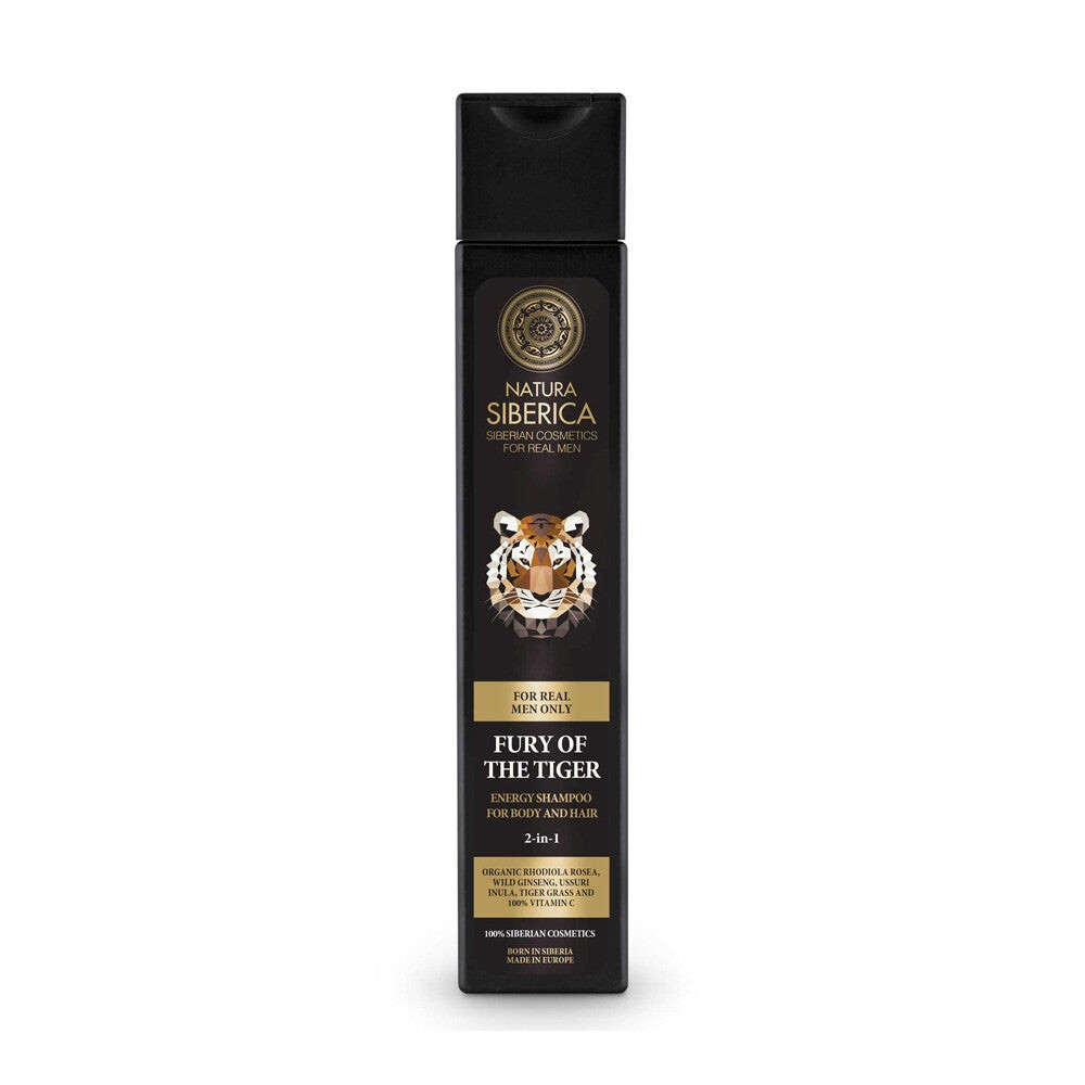 

Natura Siberica Men Fury Of The Tiger бодрящий шампунь для тела и волос для мужчин 250мл