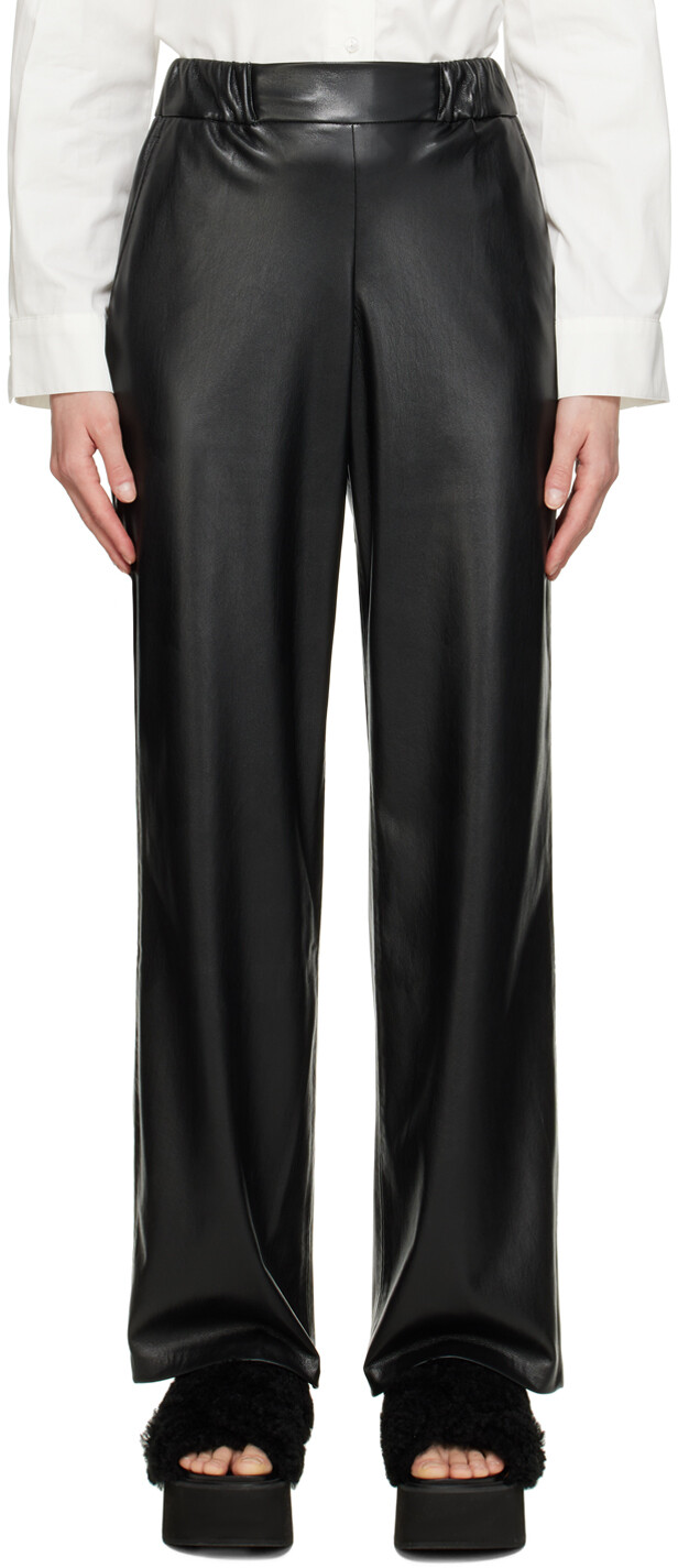 

Брюки Anine Bing Koa Pant Faux Leather, черный