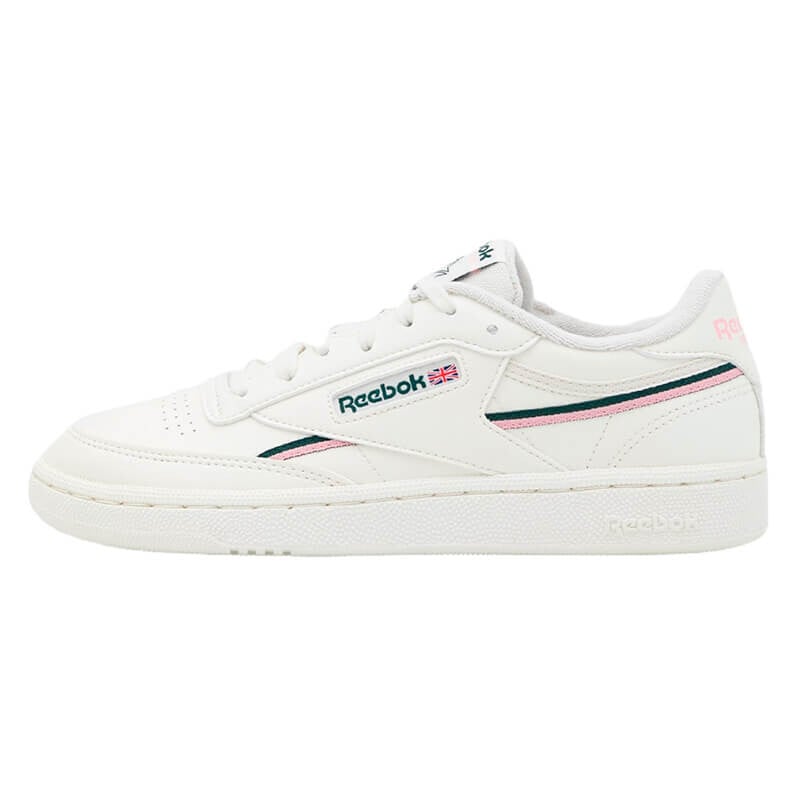 

Кроссовки Reebok Cl Club C 85 Vegan, белый/зеленый/розовый