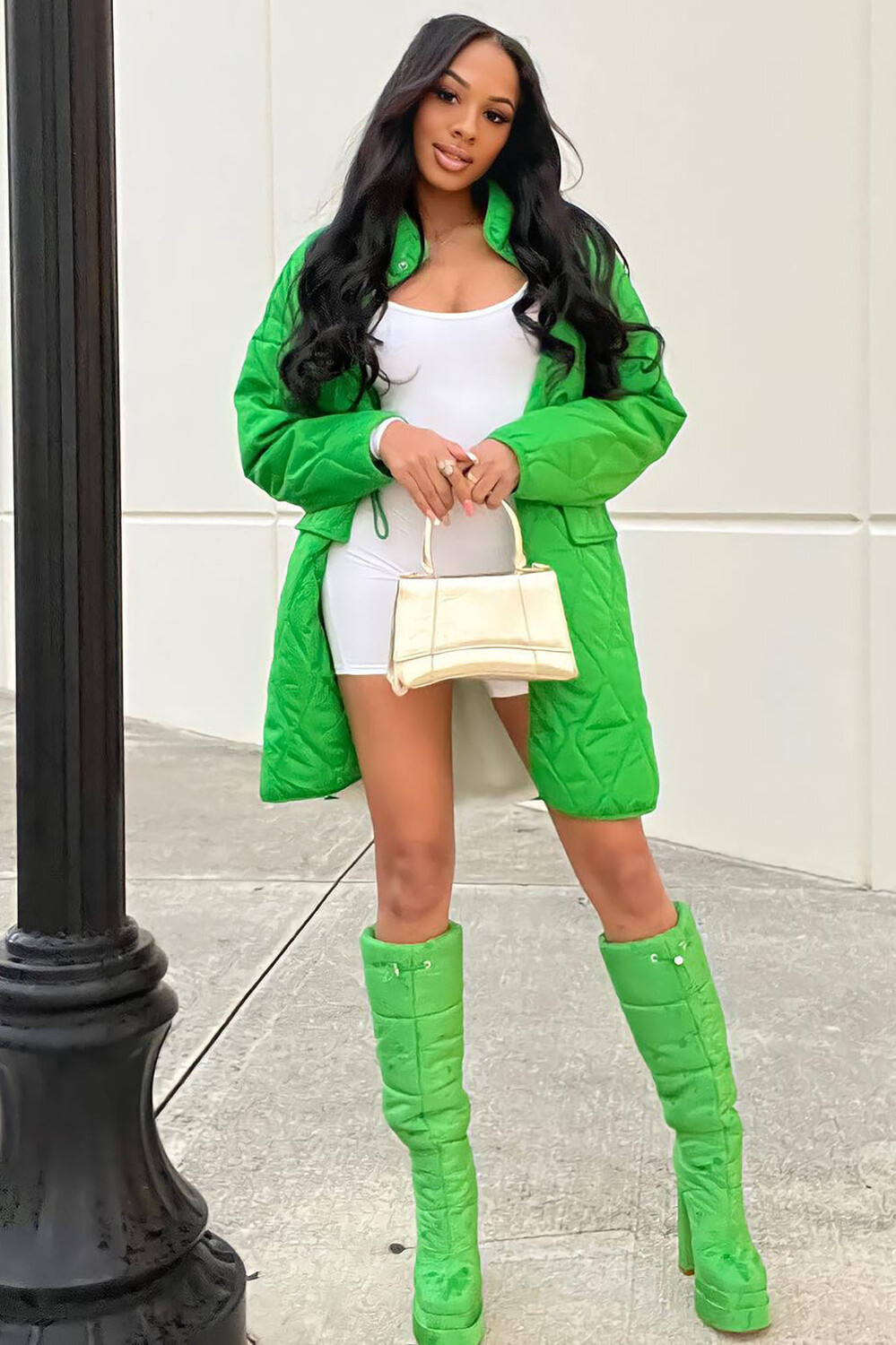 

Куртка Fashion Nova NYJK502F, зеленый