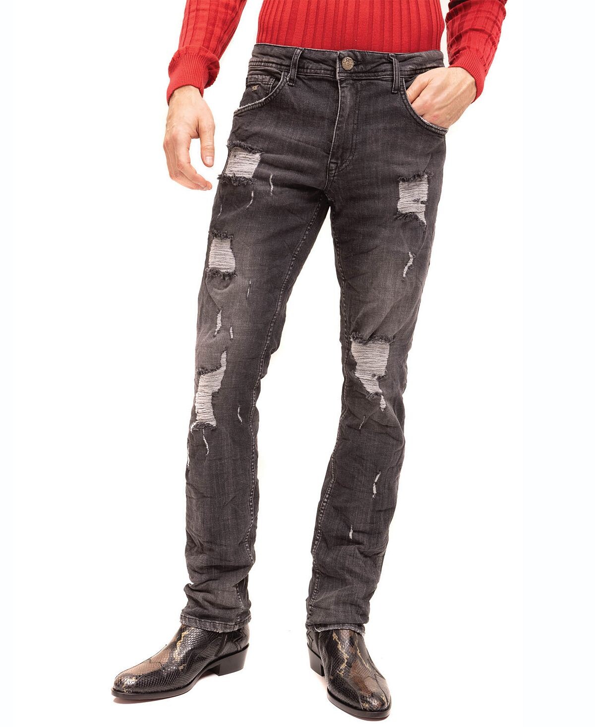 

Мужские джинсы modern rider denim RON TOMSON, черный