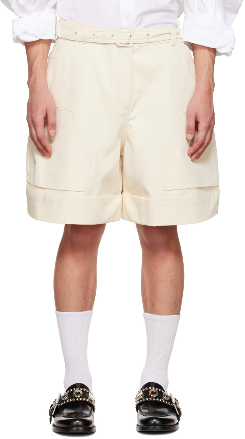 

SSENSE Эксклюзивные скульптурные шорты Off-White Cargo Simone Rocha