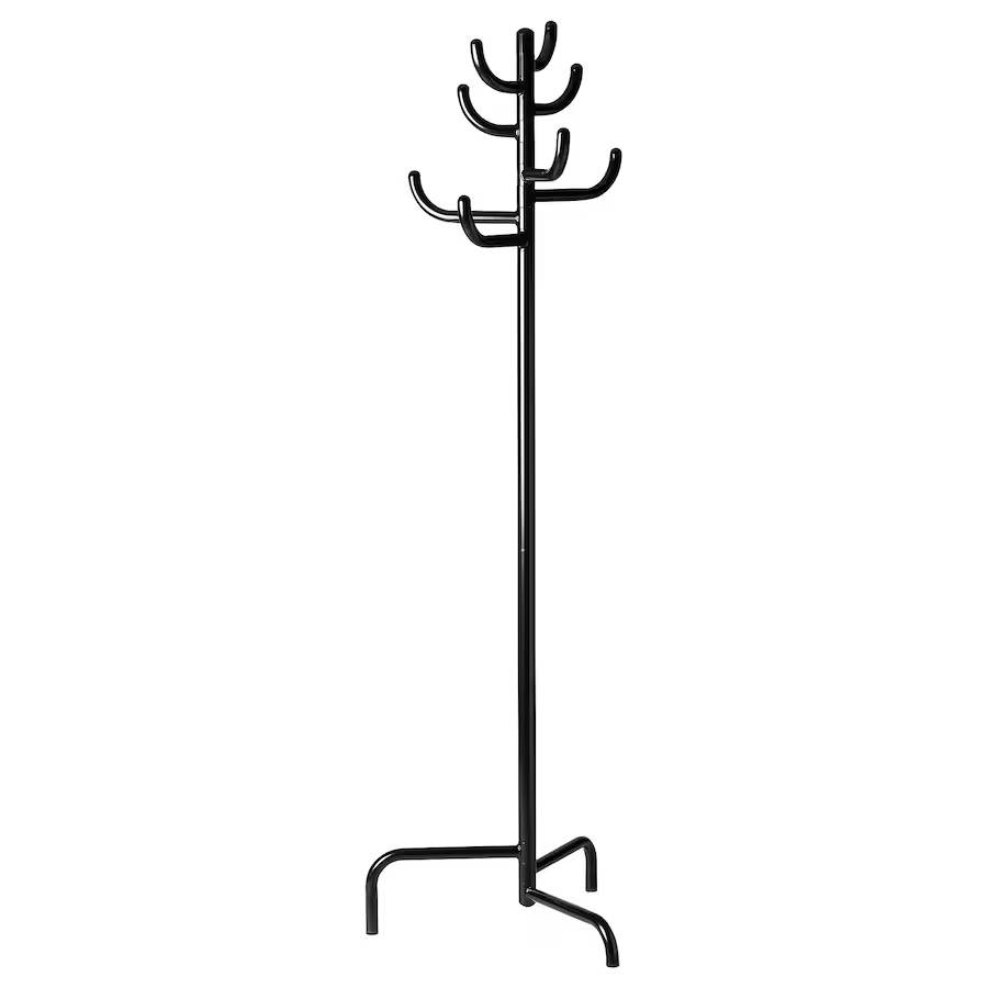 Вертикальная вешалка Ikea Bondskaret, черный скандинавская мода домашний декор крючок для пальто двойные крючки для прихожей спальни двери шляпы вешалка для одежды кухонный насте