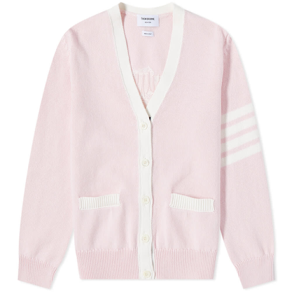 

Джемпер Thom Browne Flower Icon 4 Bar V Neck Cardigan