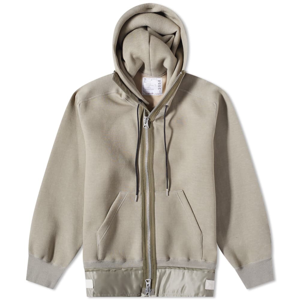 

Толстовка Sacai Nylon Twill & Sponge Sweat Hoody