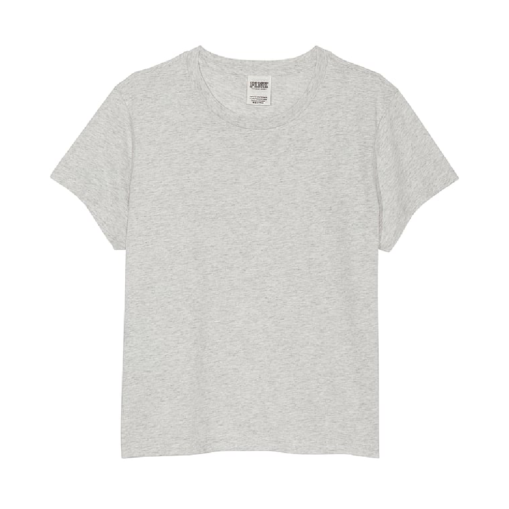 Футболка Victoria's Secret Pink Cotton Short-sleeve, серый футболка классического кроя с круглым вырезом h