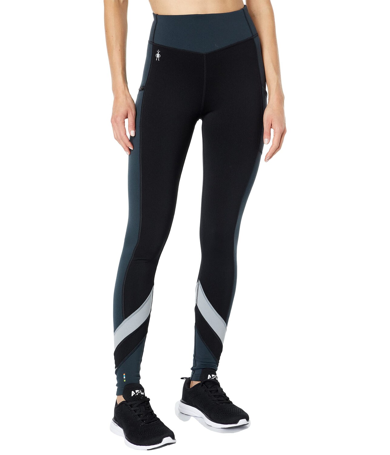 

Леггинсы Smartwool, Merino Sport Fleece Color-Block Tights