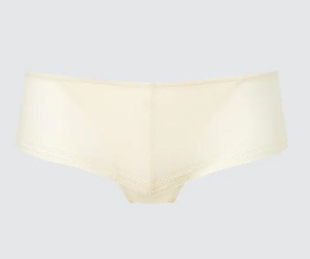 

Нижнее белье кружевное со средней посадкой Uniqlo Mid Rise Lace, белый