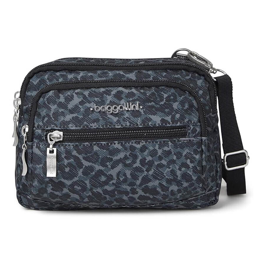 

Сумка Baggallini Triple Zip, темно-серый