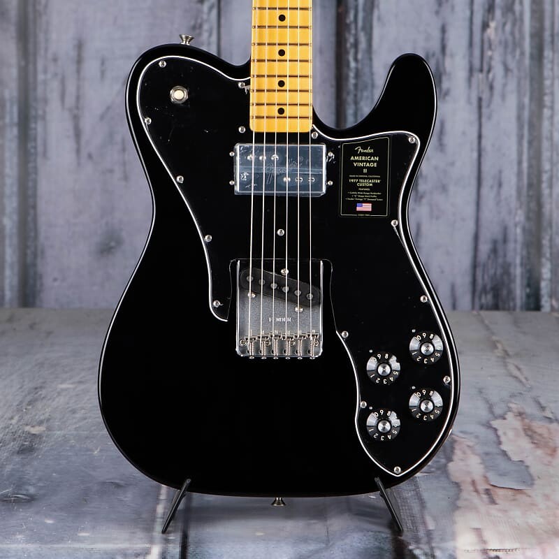 

Fender Limited Edition American Vintage II 1977 Telecaster Custom, черный Fender Limited Edition American II Telecaster , Black