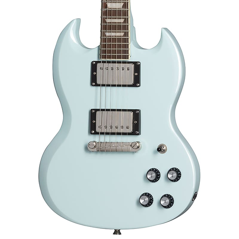 цена Электрогитара Epiphone Power Players SG, светло-голубая, с сумкой для переноски Power Players SG Electric Guitar, , With Gig Bag