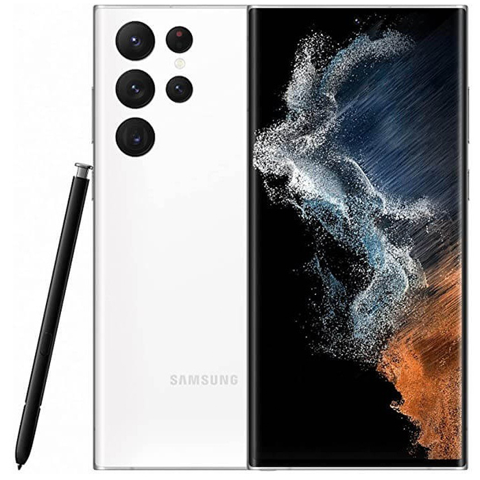 Смартфон Samsung Galaxy S22 Ultra 12/512GB, белый роскошный кожаный чехол бумажник с откидной крышкой для samsung galaxy s20 s21 s22 ultra fe note 20 z fold 3 4 a32 a33 a53 5g чехол держатель для карт
