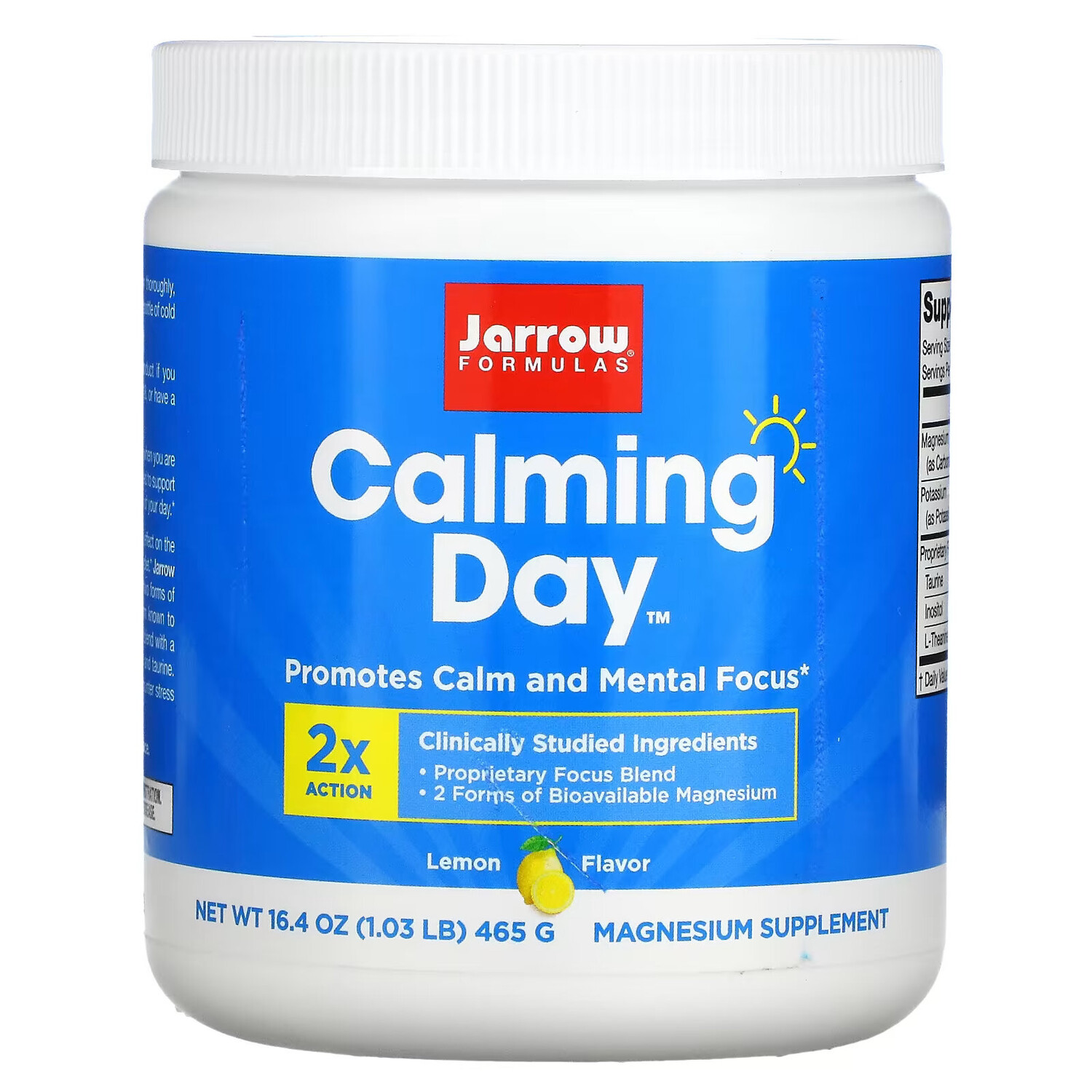 

Jarrow Formulas, Calming Day, лимон, 465 г (16,4 унции)