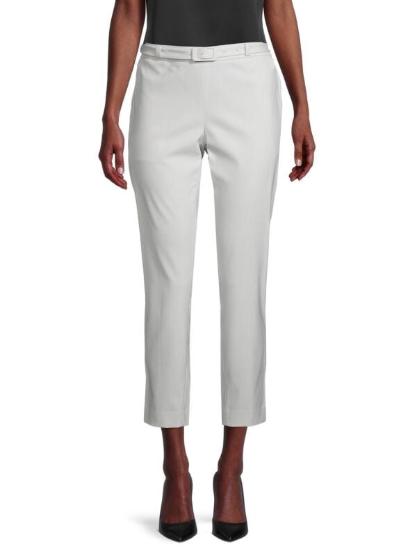 

Узкие брюки Karl Lagerfeld Paris с высокой талией, white heather