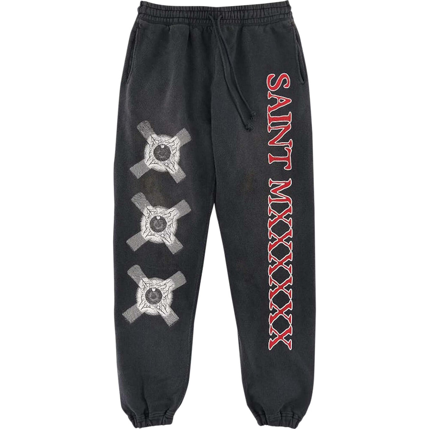 

Спортивные брюки Saint Michael Eyeball, черно-серый