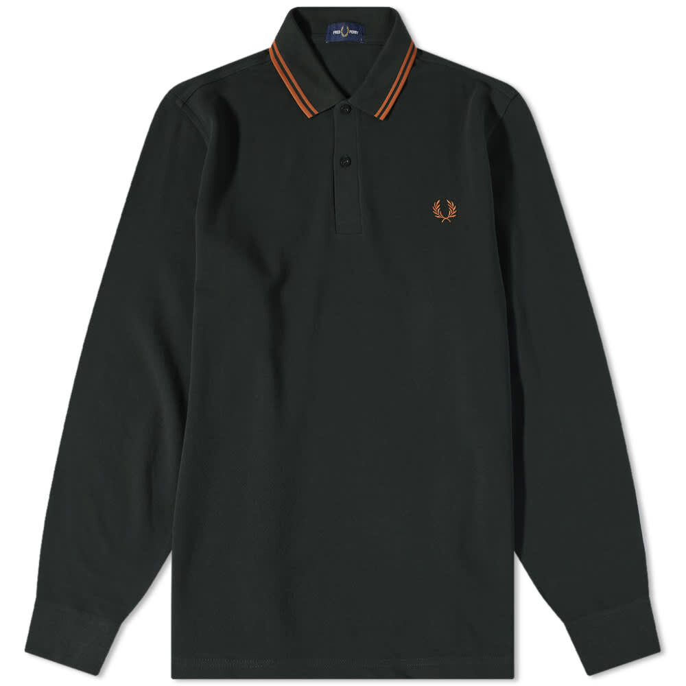 

Футболка Fred Perry Authentic Long Sleeve Twin Tipped Polo