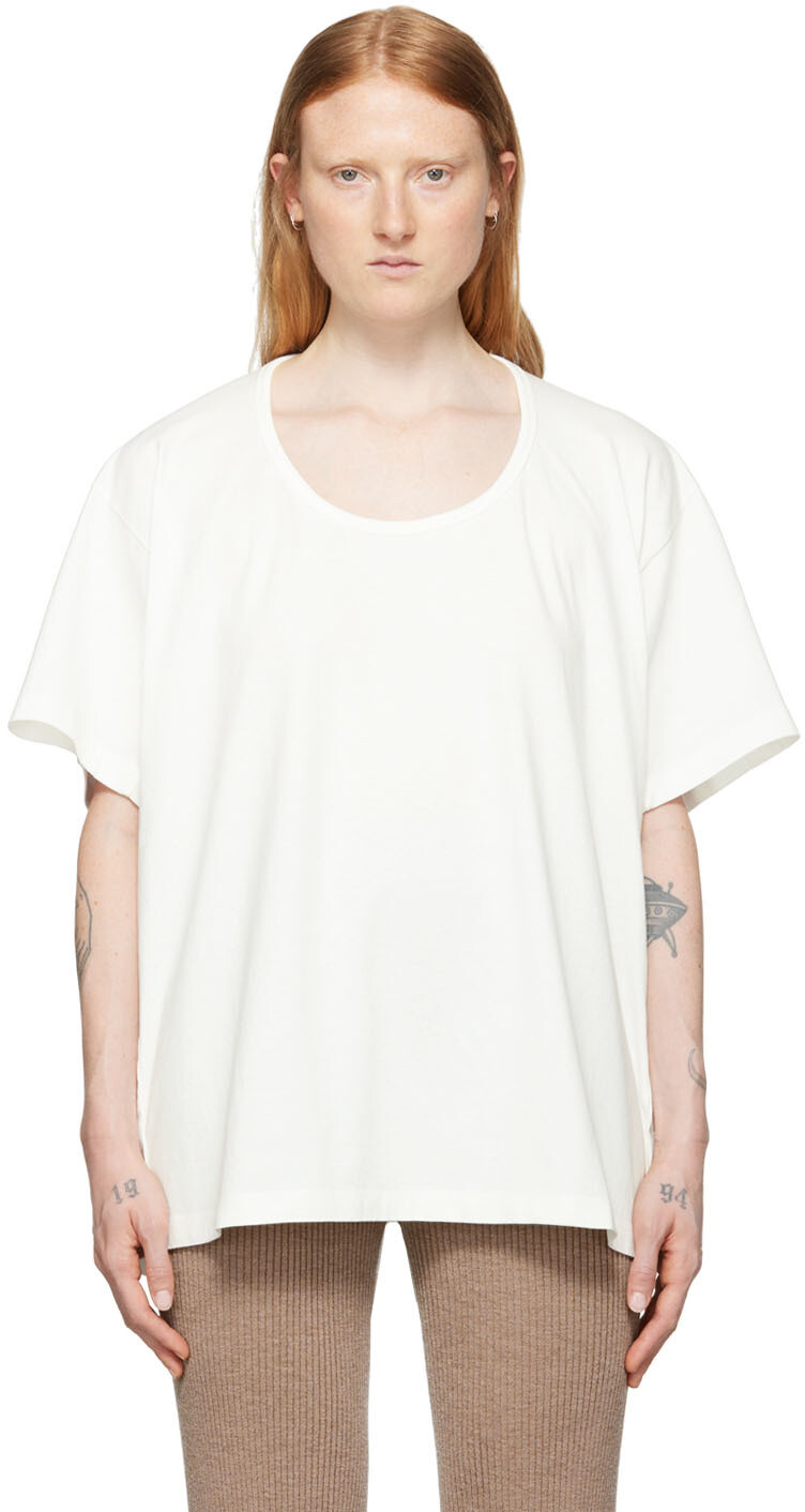 

Off-White футболка с вырезами MM6 Maison Margiela, Оранжевый