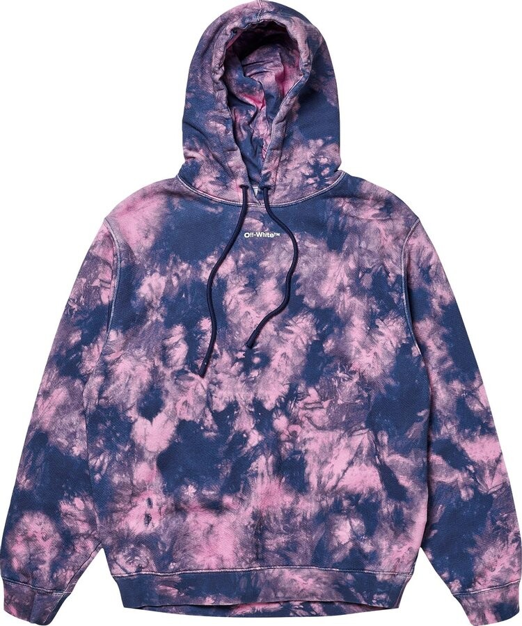 

Худи Off-White Arrows Motif Tie Dye Hoodie 'Pink/Blue', розовый