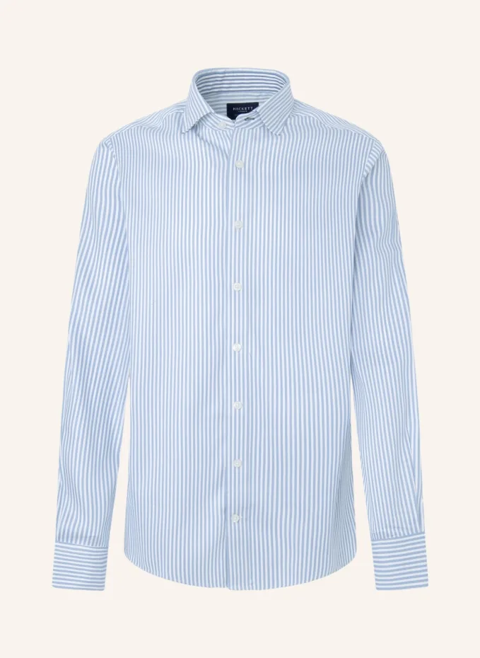Повседневная рубашка double faced stripe Hackett London, синий