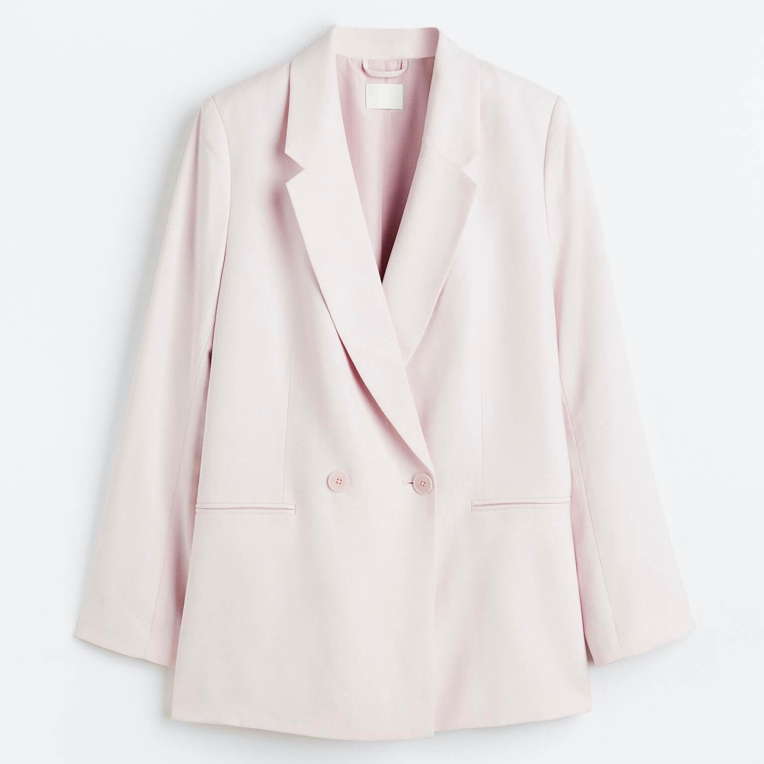 

Пиджак H&M Double-breasted, светло-розовый