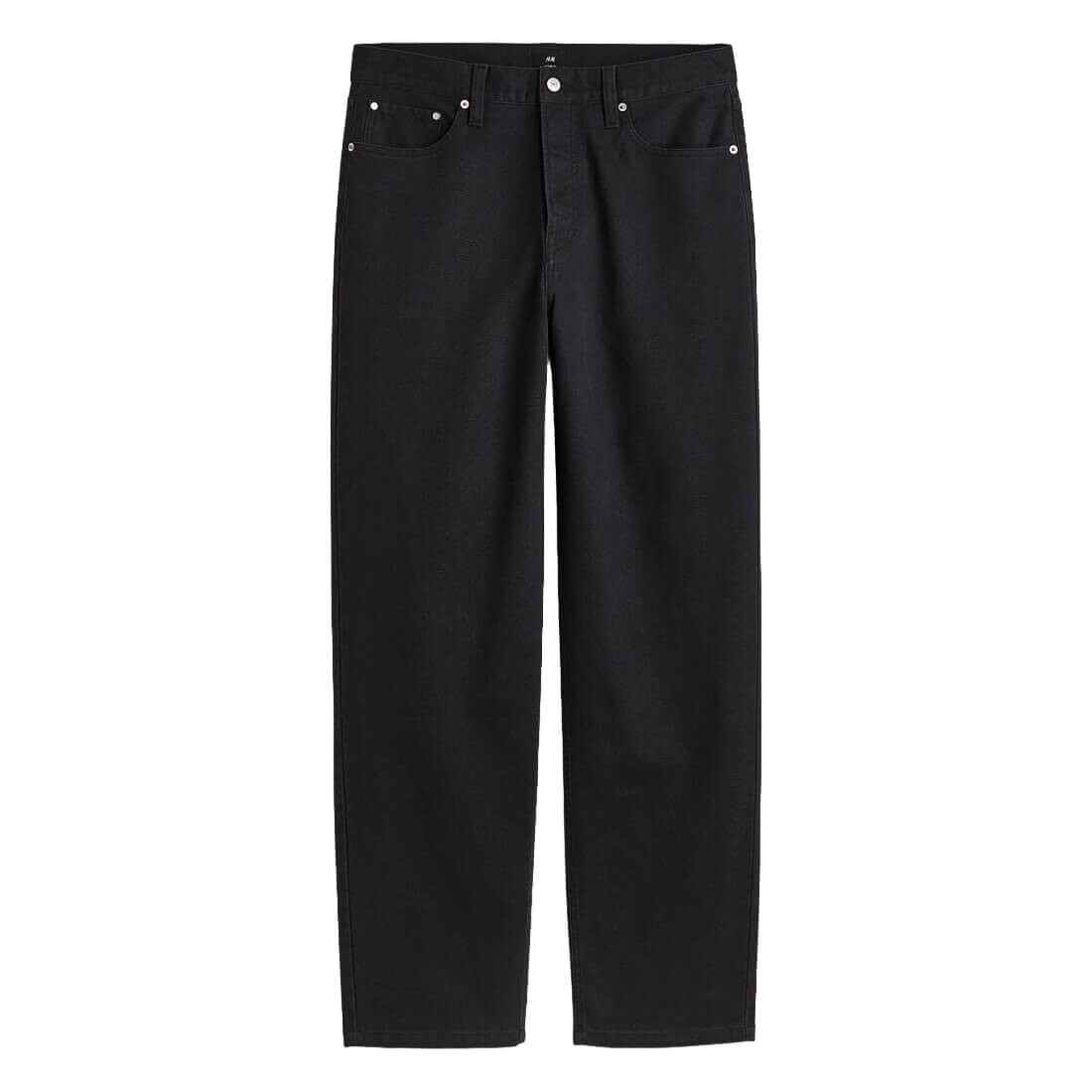 

Брюки H&M Loose Fit 5-pocket Twill, черный