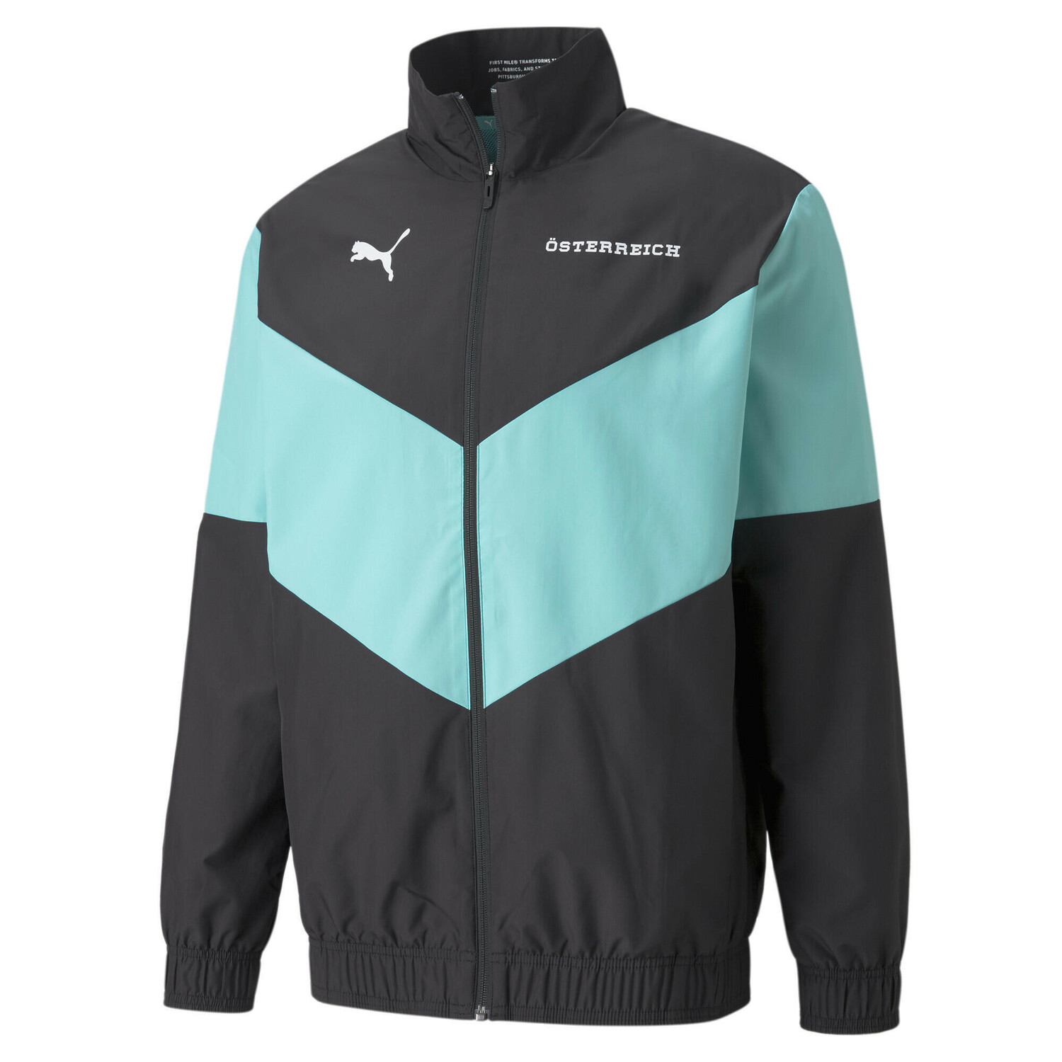 

Мужская футбольная тренировочная куртка Puma x First Mile Prematch, черный/синий