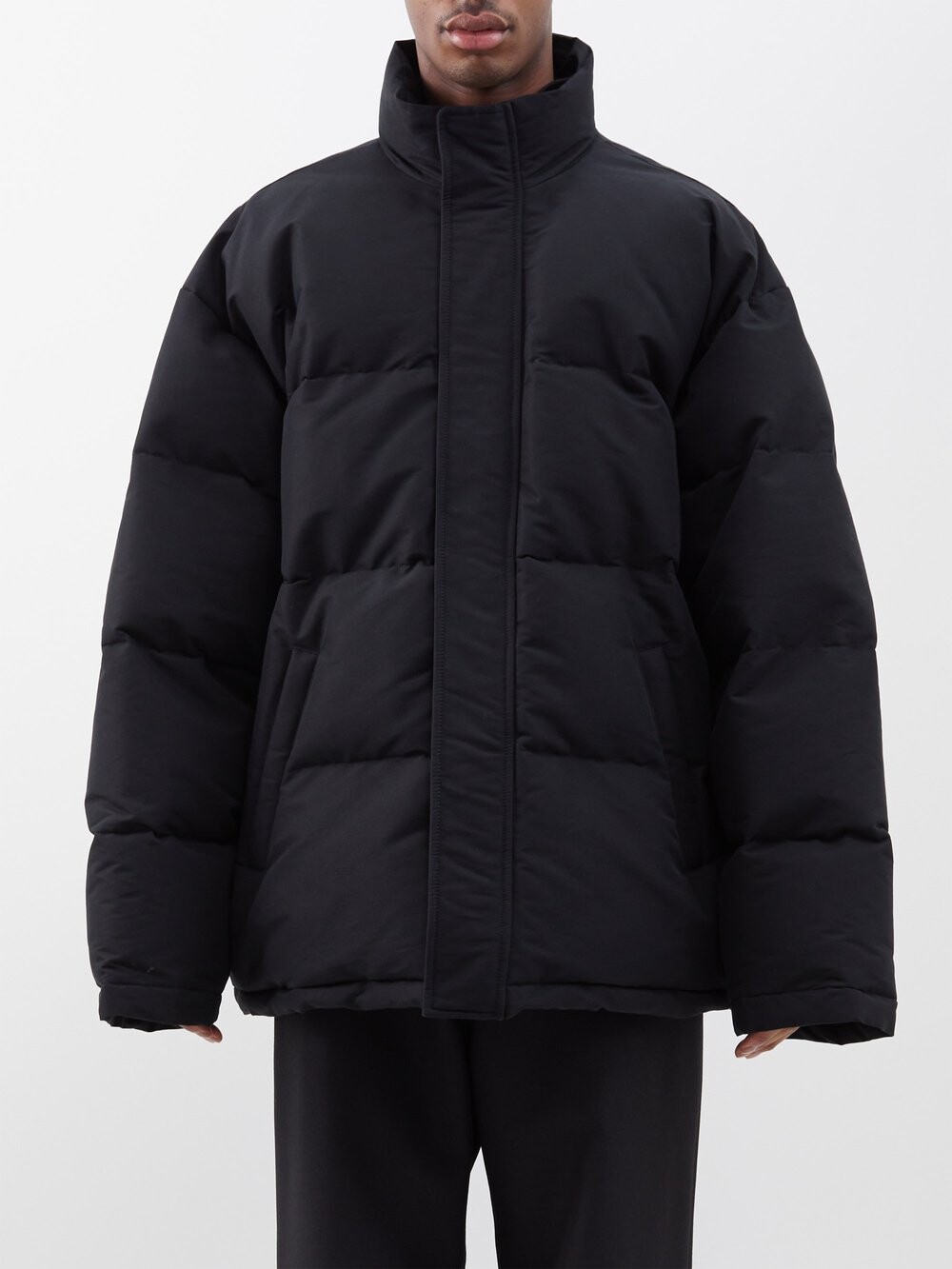 

Утепленная куртка из репсовой ткани Balenciaga, черный