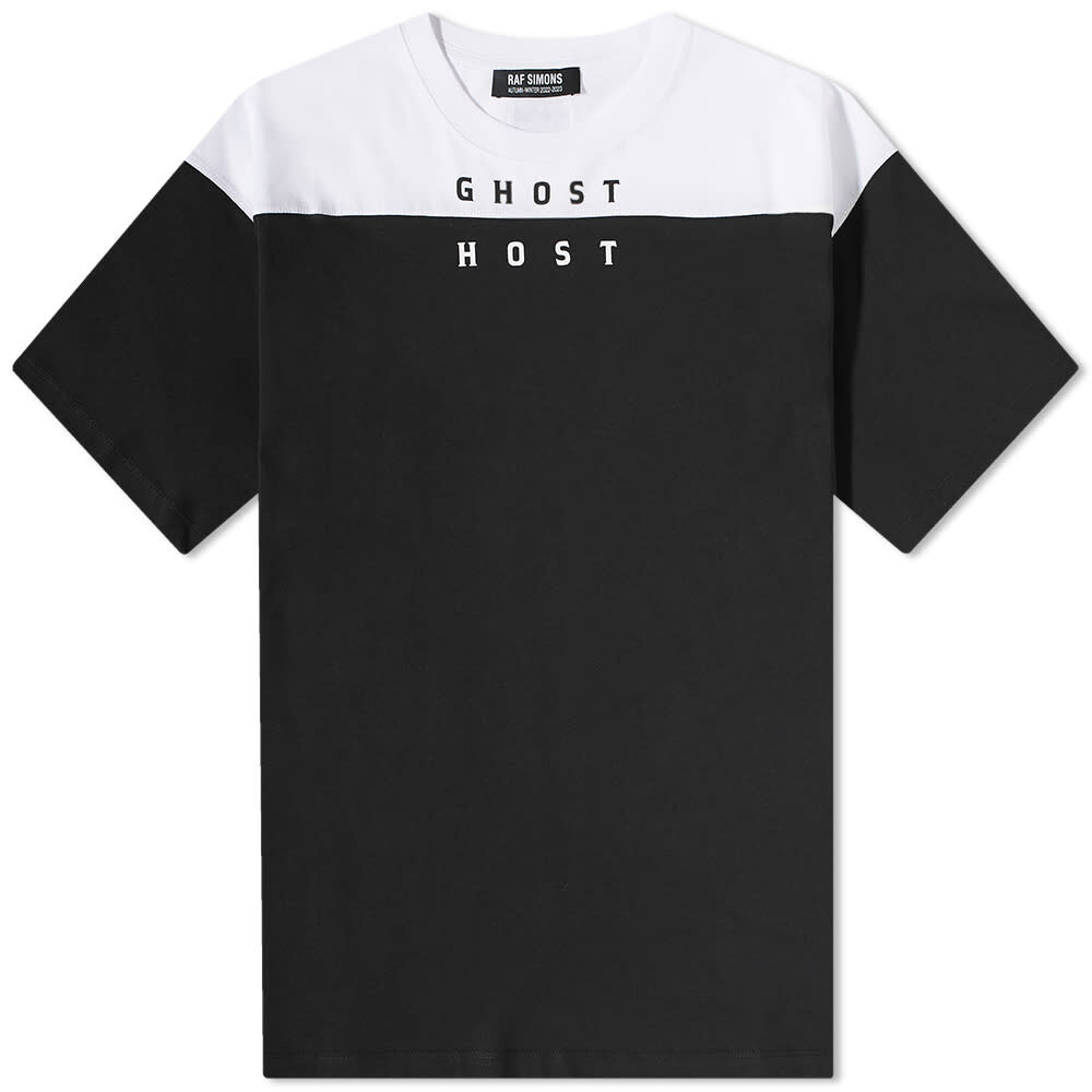 

Футболка Raf Simons Two Tone Ghost Print Tee, Черный